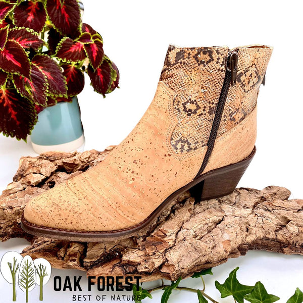 Pochette à main en liège naturel Bella jungle – Oak Forest