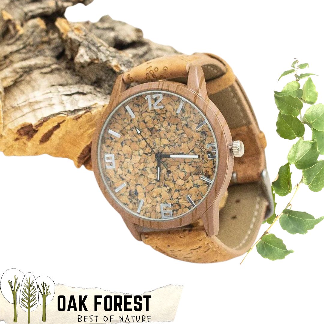 montre en liège naturel - montre liege - montre vegan - montre naturelle - montre vegan mixte - montre vegan made in france - montre liege portugal - Montre femme vegan - montre homme vegan - montre cuir végétal