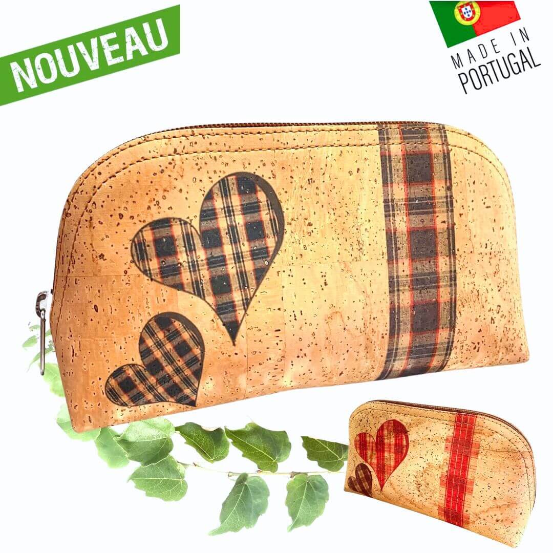 trousse de maquillage liege - trousse maquillage femme vegan - trousse écolier - trousse a crayon - trousse à crayons vegan - trousse portugal - trousse liège Portugal - Trousse rentrée scolaire vegan - trousse naturelle - trousse légère en liège - trousse idée cadeau - trousse de rangement femme - trousse de toilette vegan