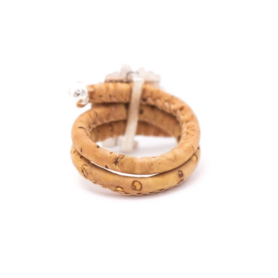 Natural cork ring "Flower"