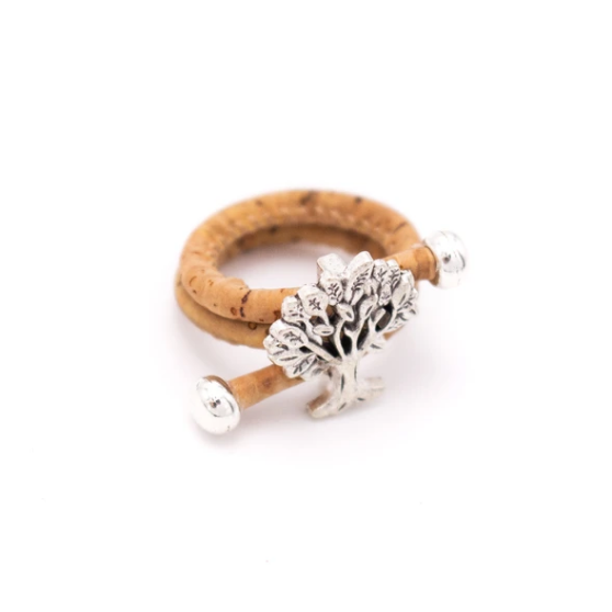 Natural cork ring "Flower"