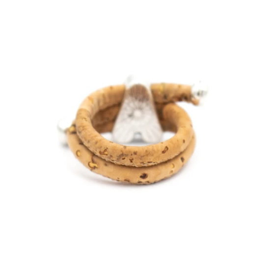 Handmade cork ring "Paquerette"