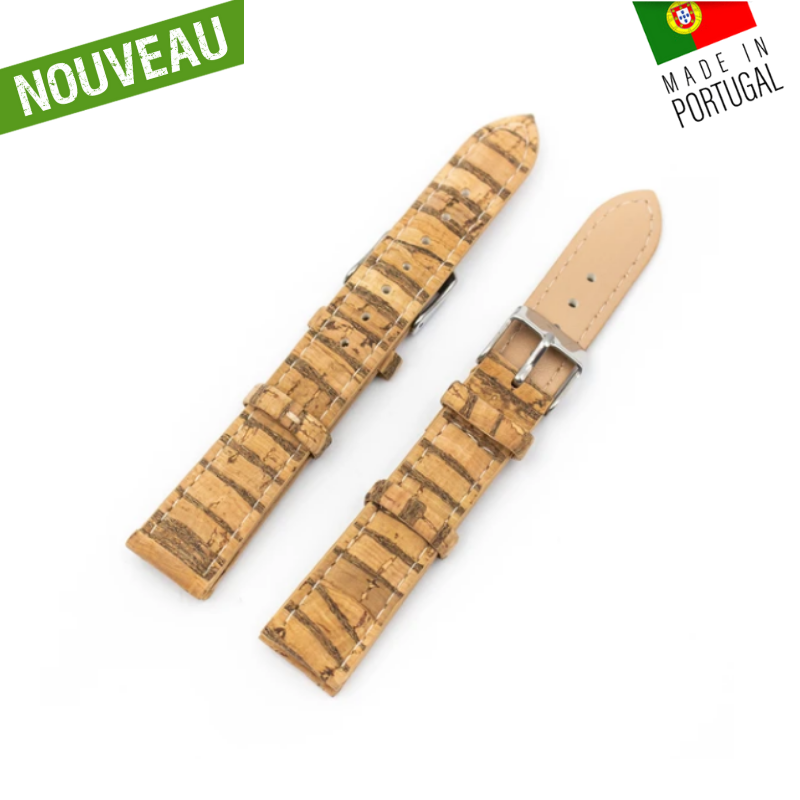 bracelet montre liège - bracelet montre liege - bracelet montre en liège - bracelet montre en liege - bracelet liège - bracelet liege - bracelet montre vegan - bracelet cuir végétal - bracelet cuir vegetal - bracelet montre Végan