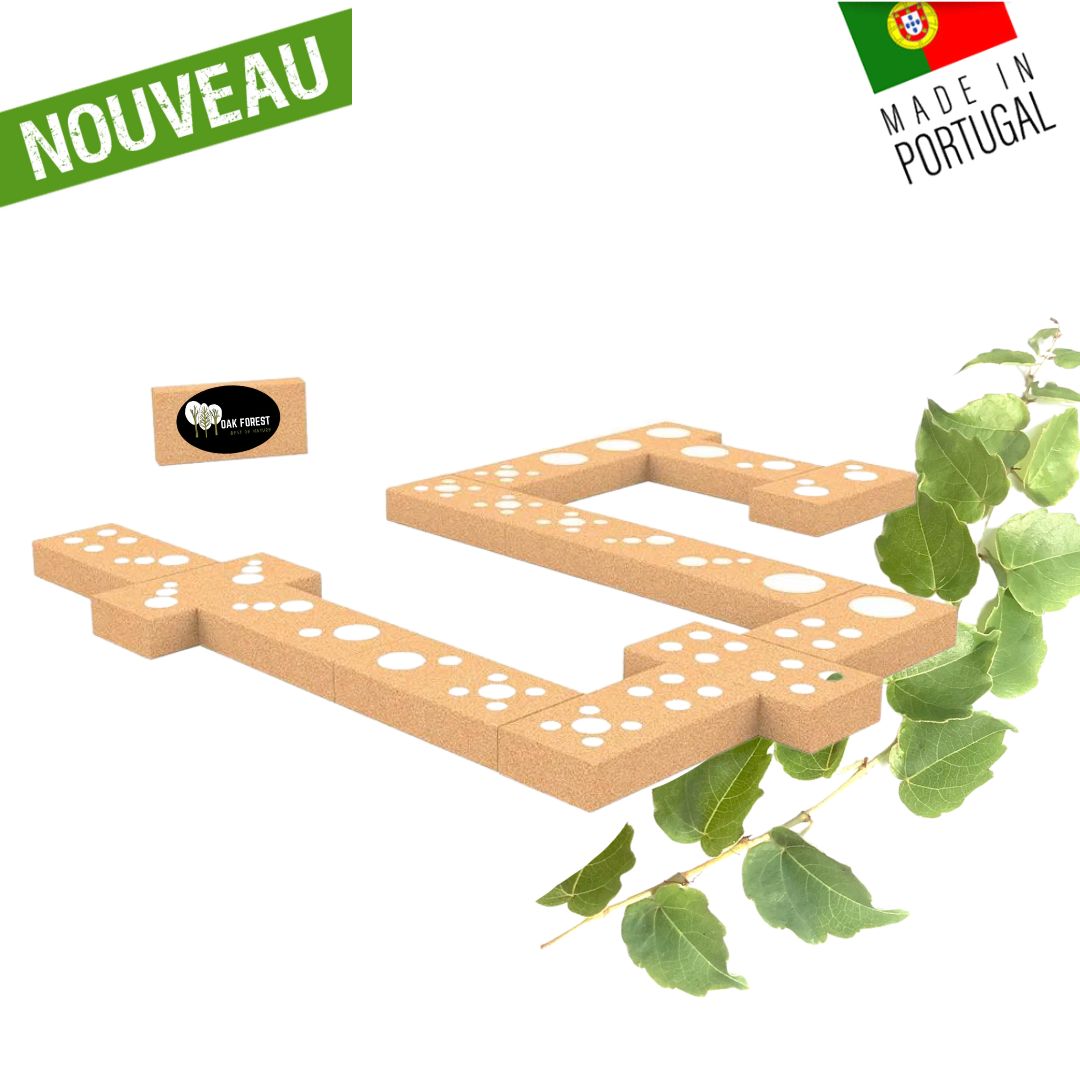 domino géant en liege - domino enfant - jeux enfant été - jeu de société enfant - jeu de notre enfance - dominos bois - dominos ELOU - domino elou - domino portugal - jeu éthique enfant - eco responsable